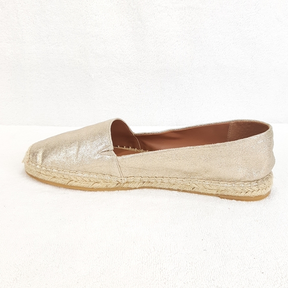 HALOGEN GOLD LEATHER ESPADRILLES - Picture 3 of 16